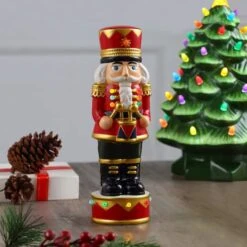 12" Ceramic Nutcracker Drummer -Michaels Store D511967S 2