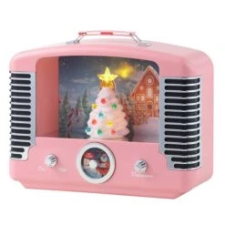 12" Pink Nostalgic Tree Radio -Michaels Store D511980S 2