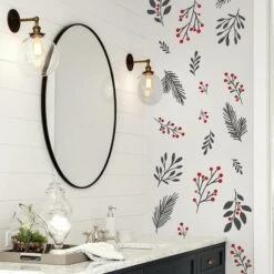 Roommates Holly Berries & Twigs Peel And Stick Wall Decals -Michaels Store D515183S 4