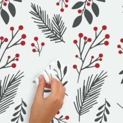 Roommates Holly Berries & Twigs Peel And Stick Wall Decals -Michaels Store D515183S 5