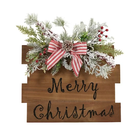 20" Merry Christmas Door Wall Hanger 2 20" Merry Christmas Door Wall Hanger - Image 2