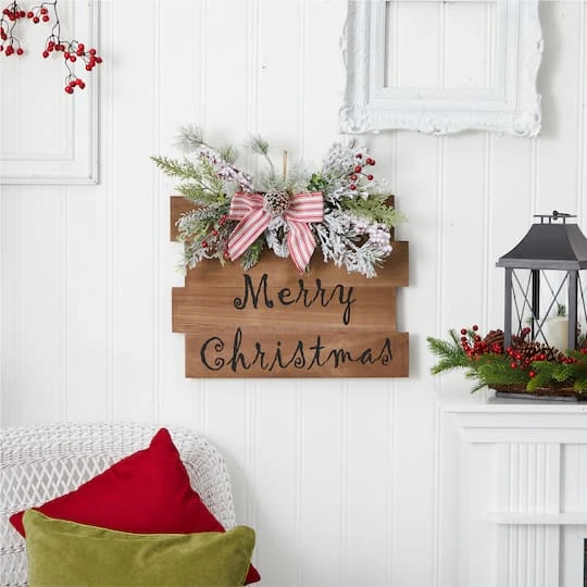 20" Merry Christmas Door Wall Hanger 5 20" Merry Christmas Door Wall Hanger - Image 5