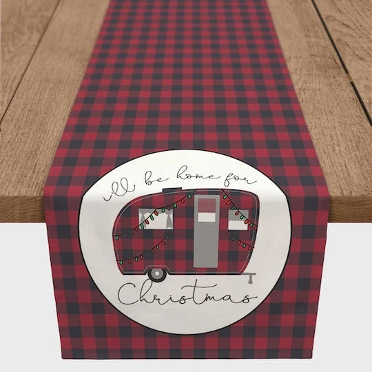 90" Christmas Camper Table Runner 1 90" Christmas Camper Table Runner