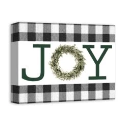 Green Joy Wreath 11x14 Canvas Wall Art -Michaels Store D517976S 2
