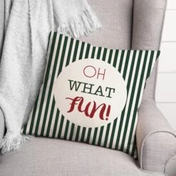 Oh What Fun 18x18 Throw Pillow -Michaels Store D517982S 3