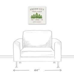 Fresh Cut Tree Farm 16x16 Canvas Wall Art -Michaels Store D517997S 5