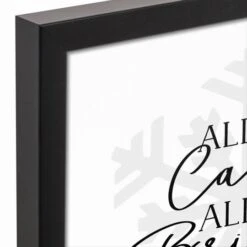 All Is Calm All Is Bright 12x12 Black Framed Canvas -Michaels Store D517999S 3