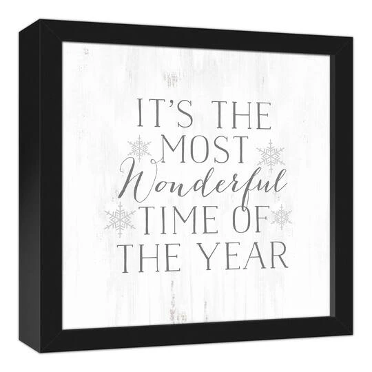The Most Wonderful Time Of The Year 12x12 Black Framed Canvas 3 The Most Wonderful Time Of The Year 12x12 Black Framed Canvas - Image 3