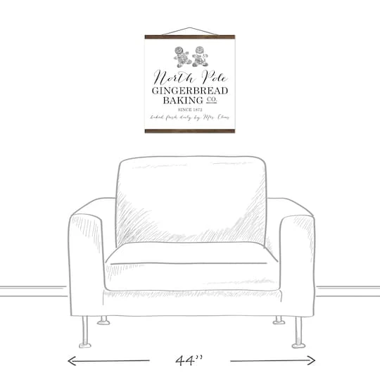 North Pole Gingerbread Co. 16x16 Teak Hanging Canvas 4 North Pole Gingerbread Co. 16x16 Teak Hanging Canvas - Image 4