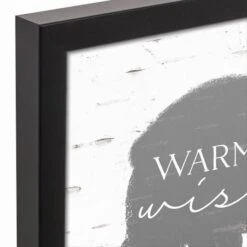Warm Winter Wishes 11x14 Black Framed Canvas -Michaels Store D518003S 3