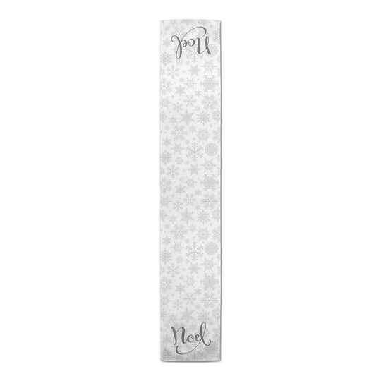 Noel Snowflake Pattern 16x72 Poly Twill Table Runner 4 Noel Snowflake Pattern 16x72 Poly Twill Table Runner - Image 4