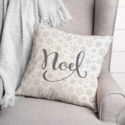 Noel Snowflake Pattern 18x18 Throw Pillow 5 Noel Snowflake Pattern 18x18 Throw Pillow -Michaels Store D518013S 2