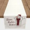 Watercolor Snowman 16x72 Poly Twill Table Runner