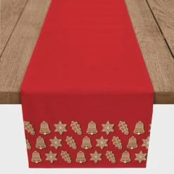 72" Christmas Cookies Border Table Runner