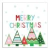 Merry Christmas Trees Canvas Wall Art
