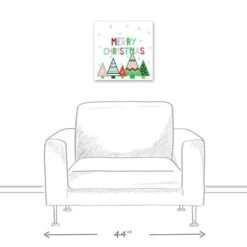 Merry Christmas Trees Canvas Wall Art 11 Merry Christmas Trees Canvas Wall Art -Michaels Store D518043S 5
