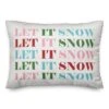 Let It Snow 14x20 Throw Pillow