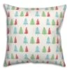 Christmas Trees Throw Pillow