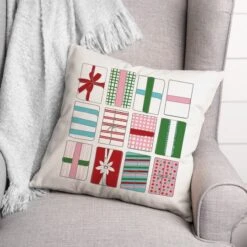 Gift Boxes 18x18 Throw Pillow 5 Gift Boxes 18x18 Throw Pillow -Michaels Store D518054S 2