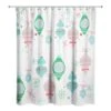 Retro Funky Ornaments Shower Curtain