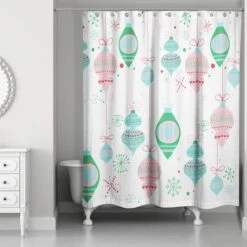 Retro Funky Ornaments Shower Curtain -Michaels Store D518060S 2