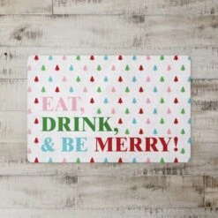 Eat Drink And Be Merry 27x18 Floor Mat -Michaels Store D518070S 2