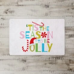 Tis The Season To Be Jolly 27x18 Floor Mat -Michaels Store D518074S 2