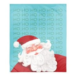 Santa Ho Ho Ho 50x60 Sherpa Fleece Blanket