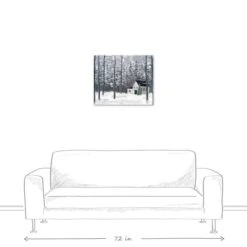 Christmas Winter Cottage Canvas Wall Art 11 Christmas Winter Cottage Canvas Wall Art -Michaels Store D518092S 5