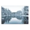 Winter Pond 36x24 Canvas Wall Art