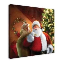 Santa Gets Ready 36x36 Canvas Wall Art 8 Santa Gets Ready 36x36 Canvas Wall Art -Michaels Store D518105S 2