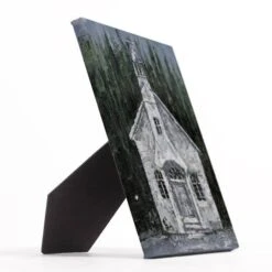 Winter & Christmas Church Tabletop Canvas 5 Winter & Christmas Church Tabletop Canvas -Michaels Store D518112S 2