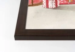 Christmas Morning Walnut Framed Print Under Plexiglass -Michaels Store D518113S 2