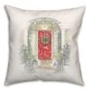 Home For Holidays Door 18x18 Throw Pillow