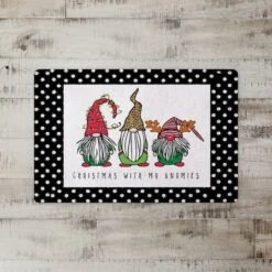Christmas Is Coming Gnomes Floor Mat -Michaels Store D518144S 2