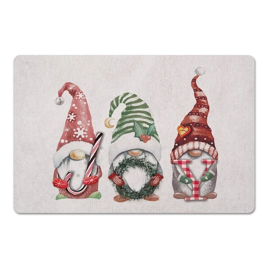 Joy Christmas Gnomes Floor Mat 1 Joy Christmas Gnomes Floor Mat