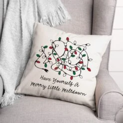 Merry Little Meltdown 18x18 Throw Pillow 5 Merry Little Meltdown 18x18 Throw Pillow -Michaels Store D518172S 2