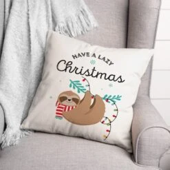 Have A Lazy Christmas Throw Pillow -Michaels Store D518175S 2