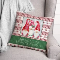 No Place Like Gnome 18x18 Throw Pillow -Michaels Store D518177S 2