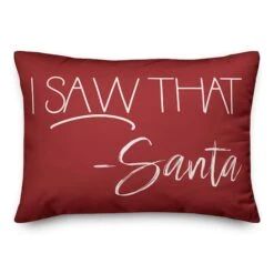 Santa Saw That 14x20 Throw Pillow