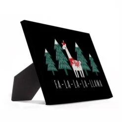 Caroling Llama 10x8 Tabletop Canvas -Michaels Store D518186S 2