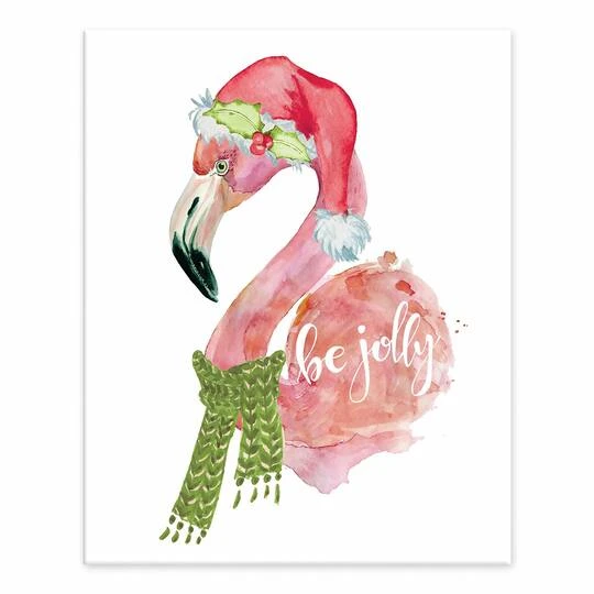 Be Jolly Flamingo 8x10 Tabletop Canvas 1 Be Jolly Flamingo 8x10 Tabletop Canvas