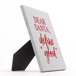 Santa Define Good Snowflakes 8x10 Tabletop Canvas -Michaels Store D518192S 2