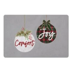 Comfort Joy Ornaments 27x18 Floor Mat