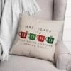 Mrs Claus Hoho Cocoa 18x18 Throw Pillow
