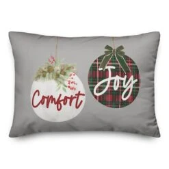 Comfort And Joy Ornaments 14x20 Throw Pillow