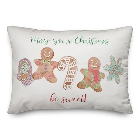 Sweet Christmas Cookies Throw Pillow 2 Sweet Christmas Cookies Throw Pillow - Image 2