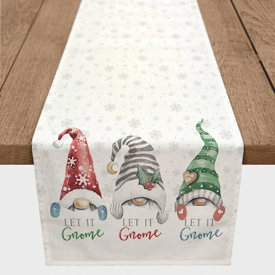 Let It Gnome 16x72 Poly Twill Table Runner 3 Let It Gnome 16x72 Poly Twill Table Runner - Image 3