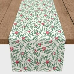 Holly Berries Poly Twill Table Runner -Michaels Store D518251S 2