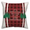 Beginning To Look Like Xmas 18x18 Throw Pillow
